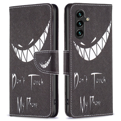 For Samsung Galaxy A15 4G Case Pattern Printing PU Leather Wallet Phone Cover