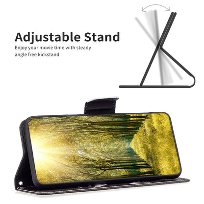 For Samsung Galaxy A15 4G Case Pattern Printing PU Leather Wallet Phone Cover