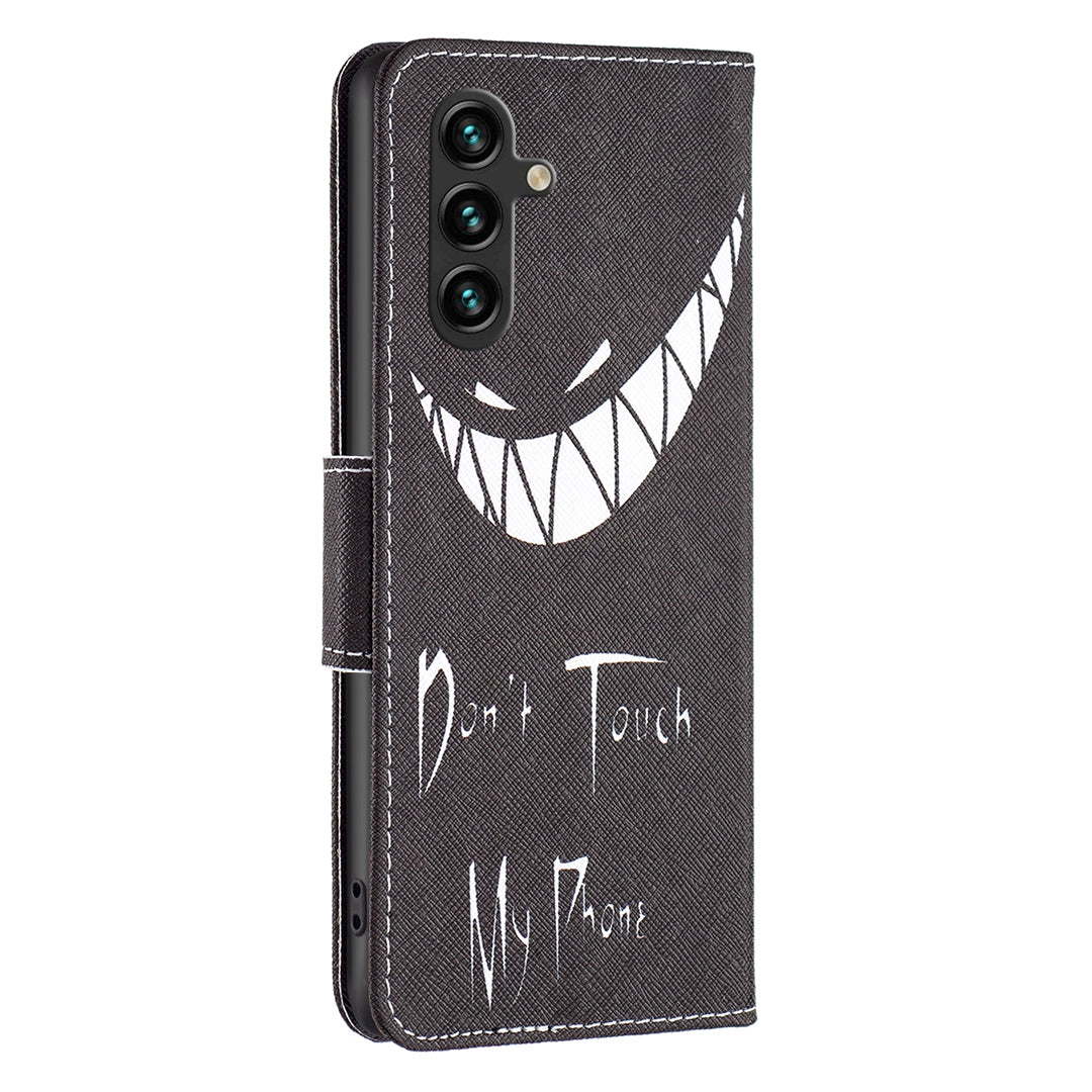 For Samsung Galaxy A15 4G Case Pattern Printing PU Leather Wallet Phone Cover
