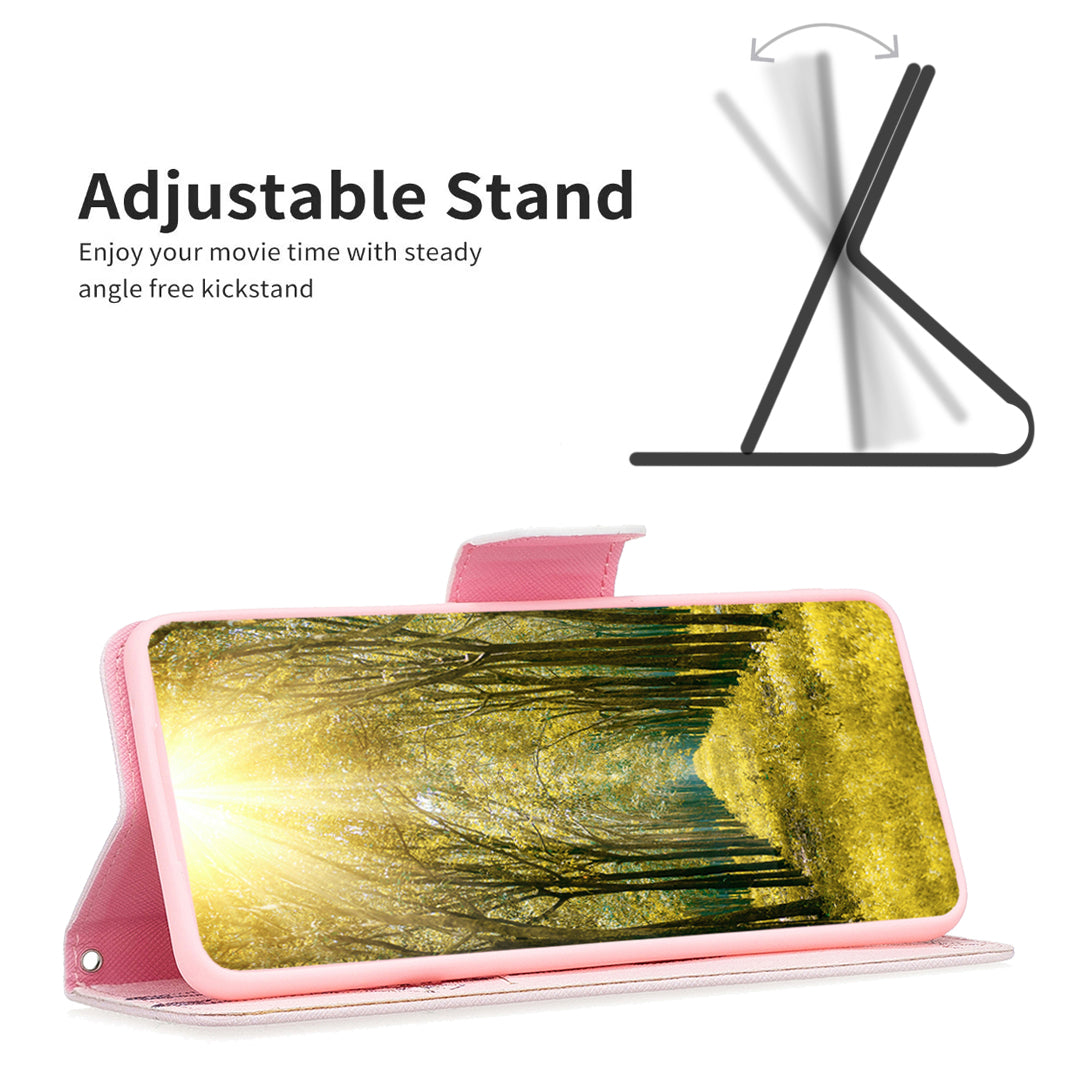 For Samsung Galaxy A15 4G Case Pattern Printing PU Leather Wallet Phone Cover
