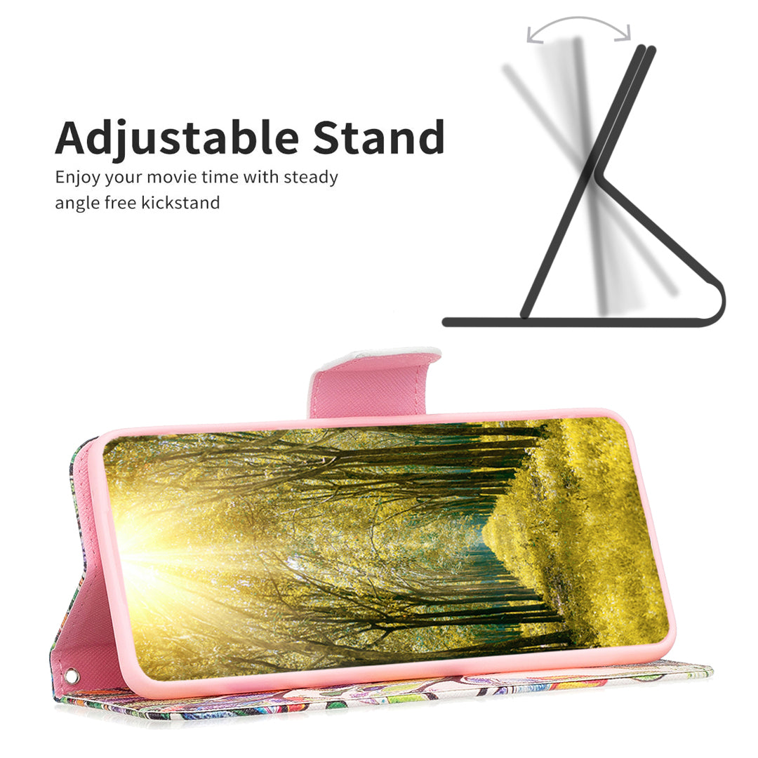 For Samsung Galaxy A15 4G Case Pattern Printing PU Leather Wallet Phone Cover