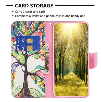 For Samsung Galaxy A15 4G Case Pattern Printing PU Leather Wallet Phone Cover