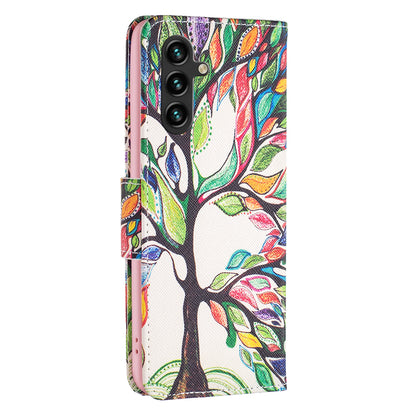 For Samsung Galaxy A15 4G Case Pattern Printing PU Leather Wallet Phone Cover