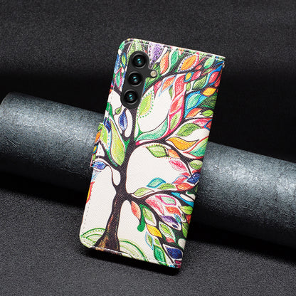 For Samsung Galaxy A15 4G Case Pattern Printing PU Leather Wallet Phone Cover