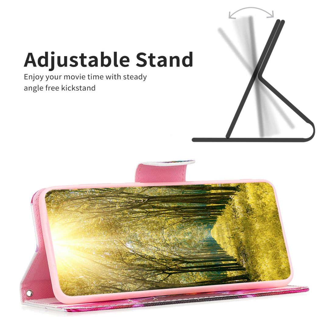 For Samsung Galaxy A15 4G Case Pattern Printing PU Leather Wallet Phone Cover