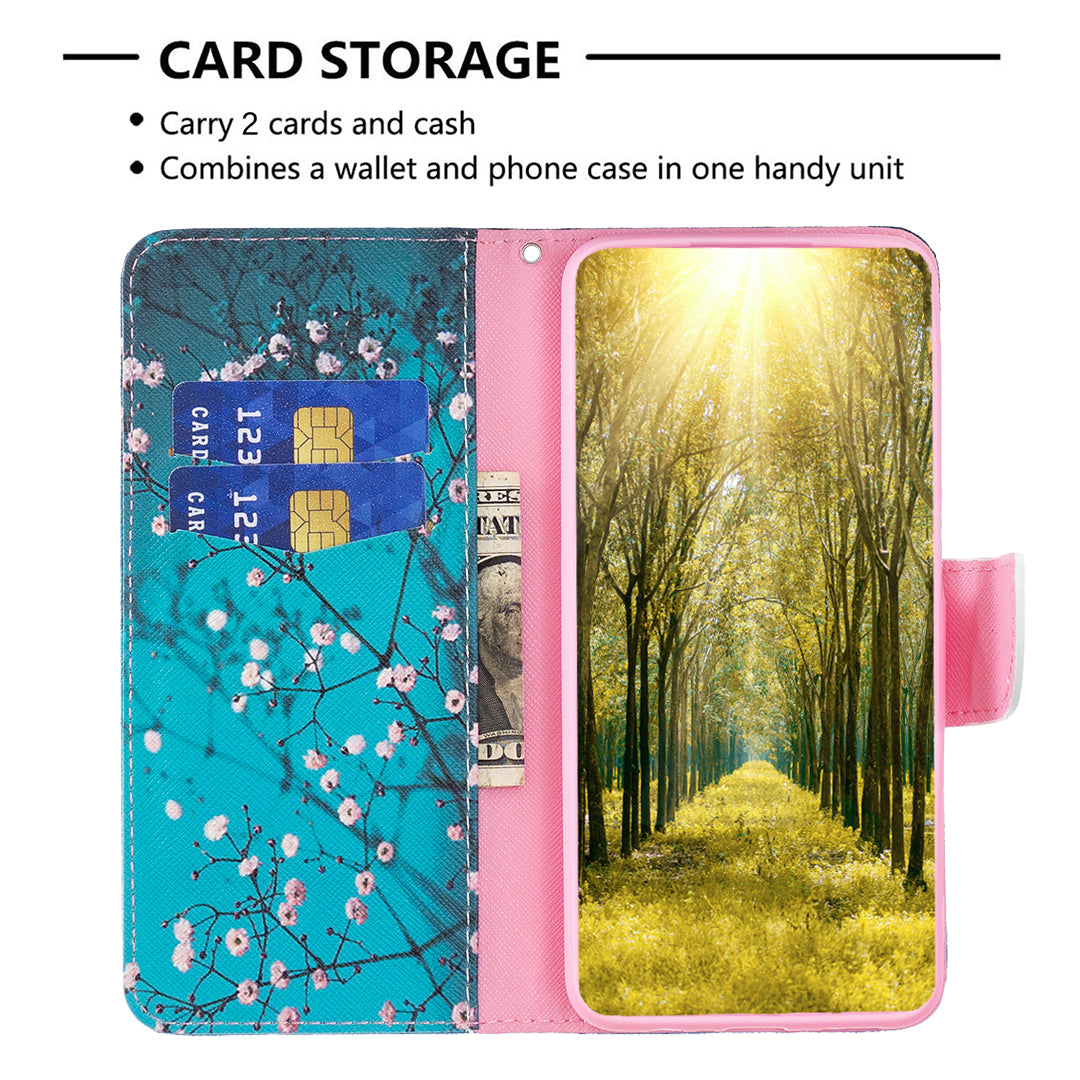 For Samsung Galaxy A15 4G Case Pattern Printing PU Leather Wallet Phone Cover