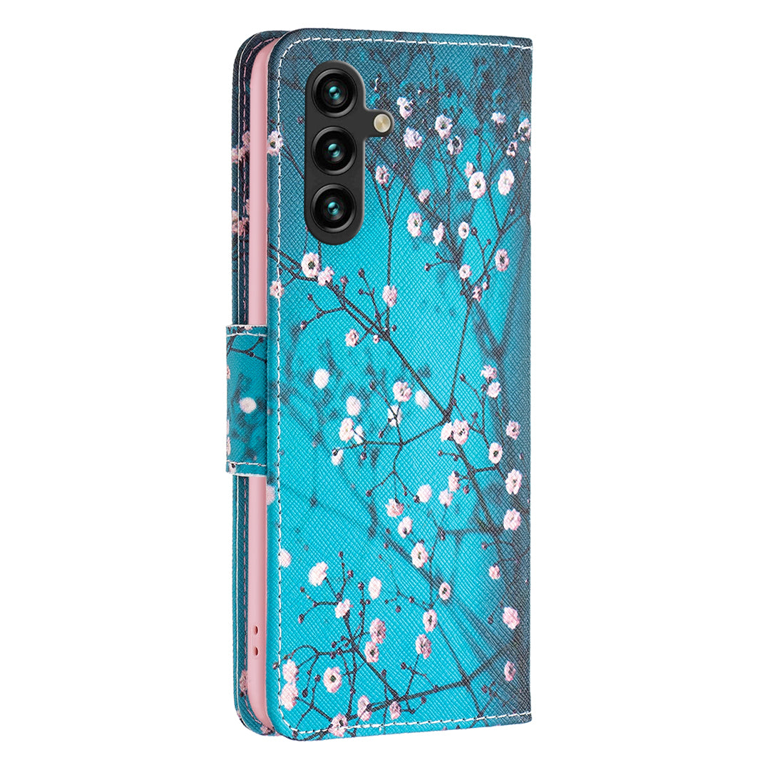 For Samsung Galaxy A15 4G Case Pattern Printing PU Leather Wallet Phone Cover