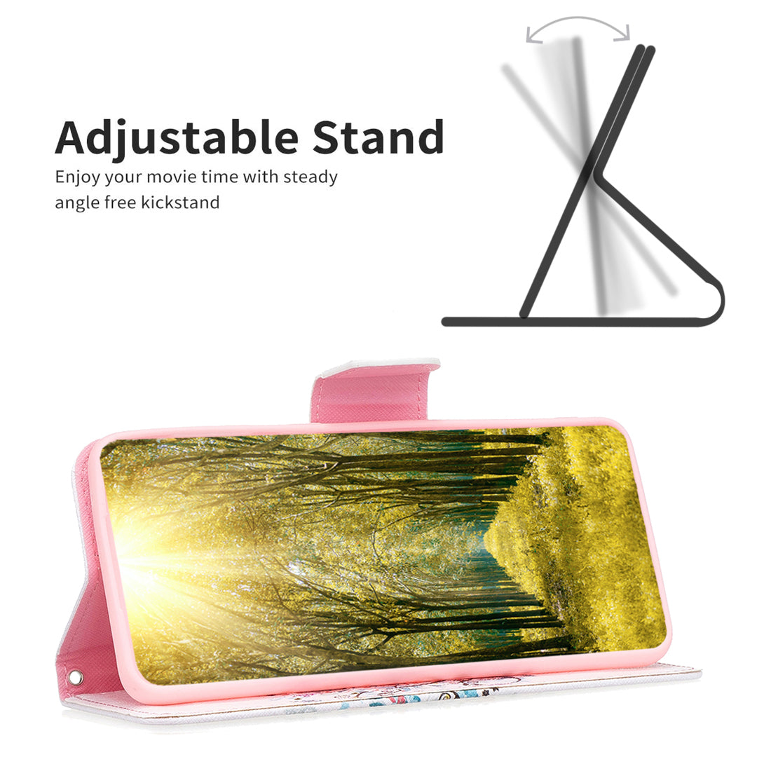 For Samsung Galaxy A15 4G Case Pattern Printing PU Leather Wallet Phone Cover