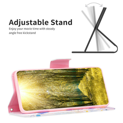 For Samsung Galaxy A15 4G Case Pattern Printing PU Leather Wallet Phone Cover