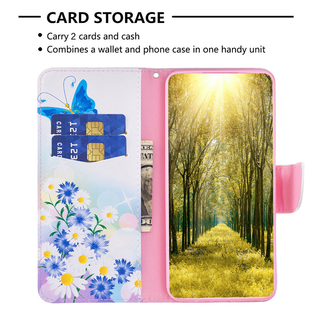For Samsung Galaxy A15 4G Case Pattern Printing PU Leather Wallet Phone Cover