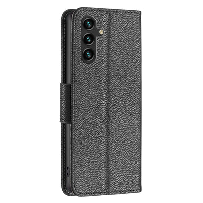 For Samsung Galaxy A15 4G Case Litchi Texture PU Leather Wallet Cell Phone Cover