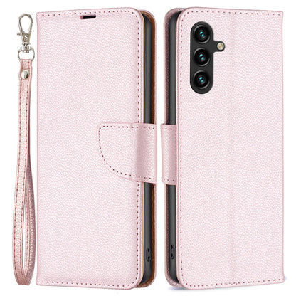 For Samsung Galaxy A15 4G Case Litchi Texture PU Leather Wallet Cell Phone Cover