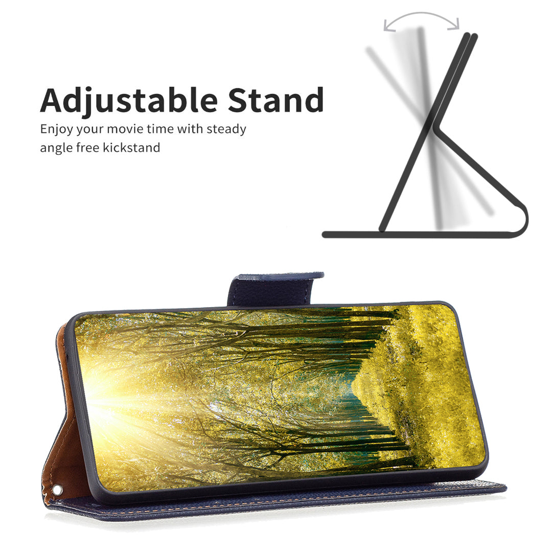 For Samsung Galaxy A15 4G Case Litchi Texture PU Leather Wallet Cell Phone Cover
