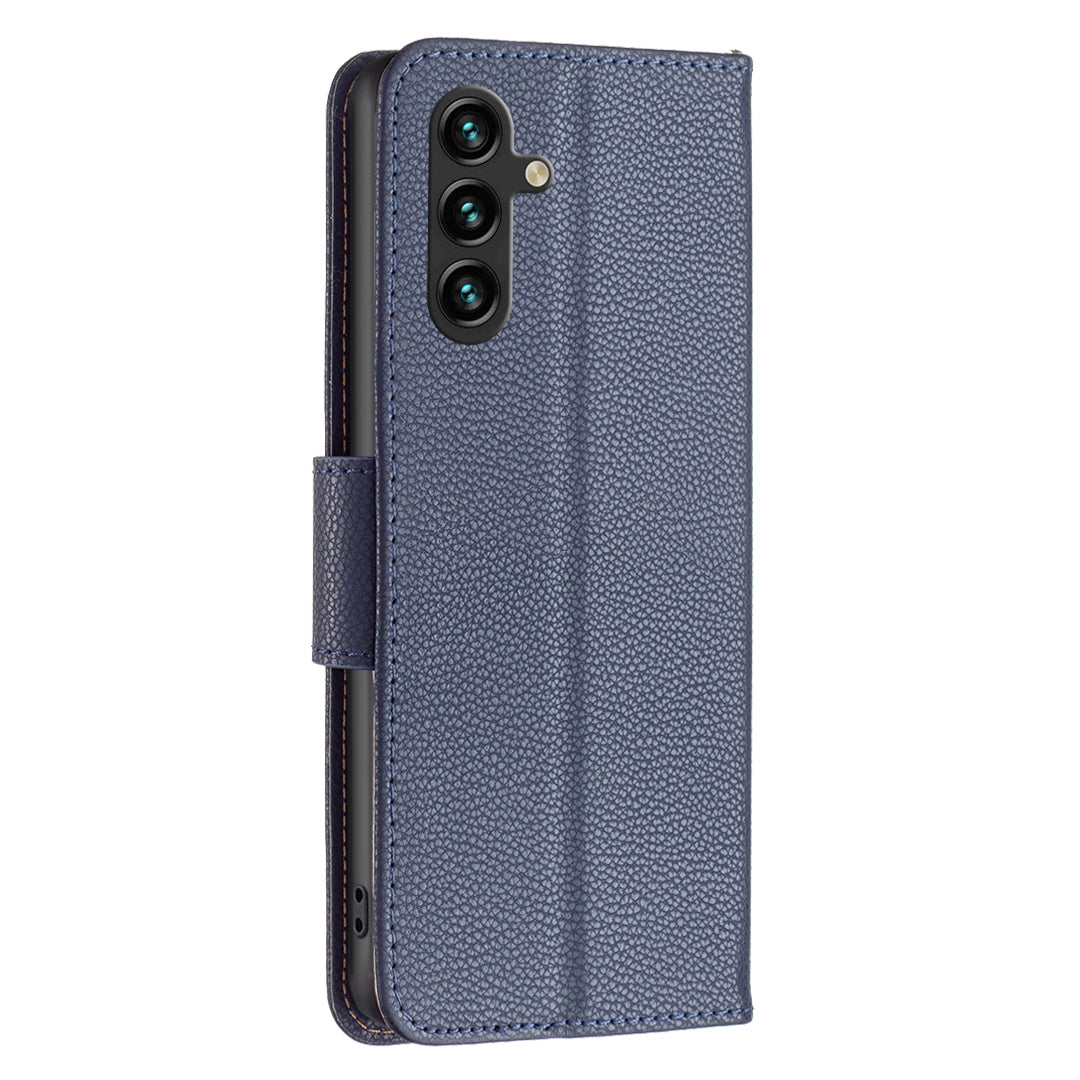 For Samsung Galaxy A15 4G Case Litchi Texture PU Leather Wallet Cell Phone Cover