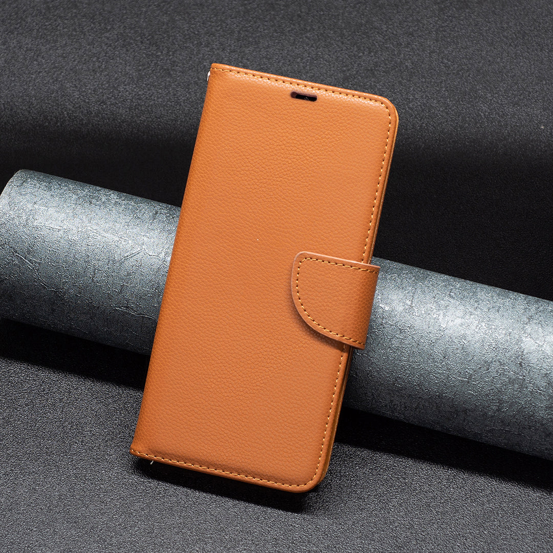 For Samsung Galaxy A15 4G Case Litchi Texture PU Leather Wallet Cell Phone Cover
