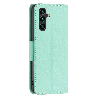 For Samsung Galaxy A15 4G Case Litchi Texture PU Leather Wallet Cell Phone Cover