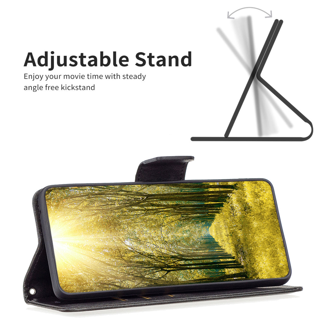 For Samsung Galaxy A15 4G Case Stand Wallet Textured PU Leather Cell Phone Cover