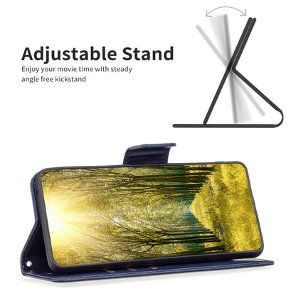 For Samsung Galaxy A15 4G Case Stand Wallet Textured PU Leather Cell Phone Cover