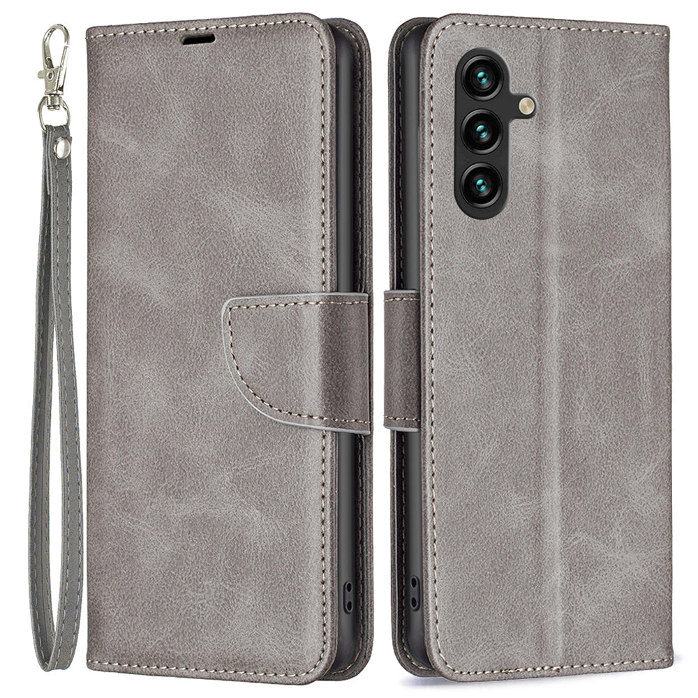 For Samsung Galaxy A15 4G Case Stand Wallet Textured PU Leather Cell Phone Cover