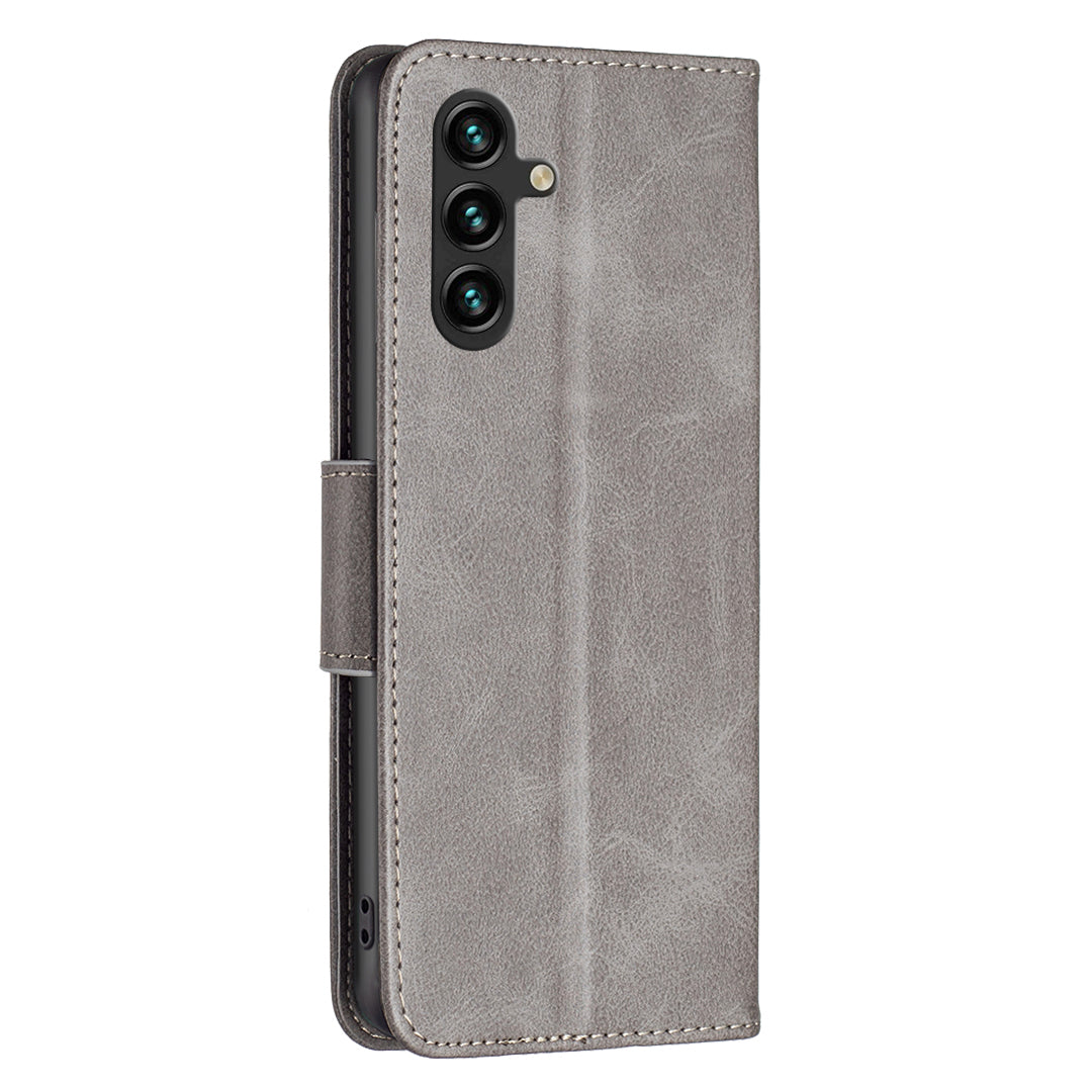 For Samsung Galaxy A15 4G Case Stand Wallet Textured PU Leather Cell Phone Cover