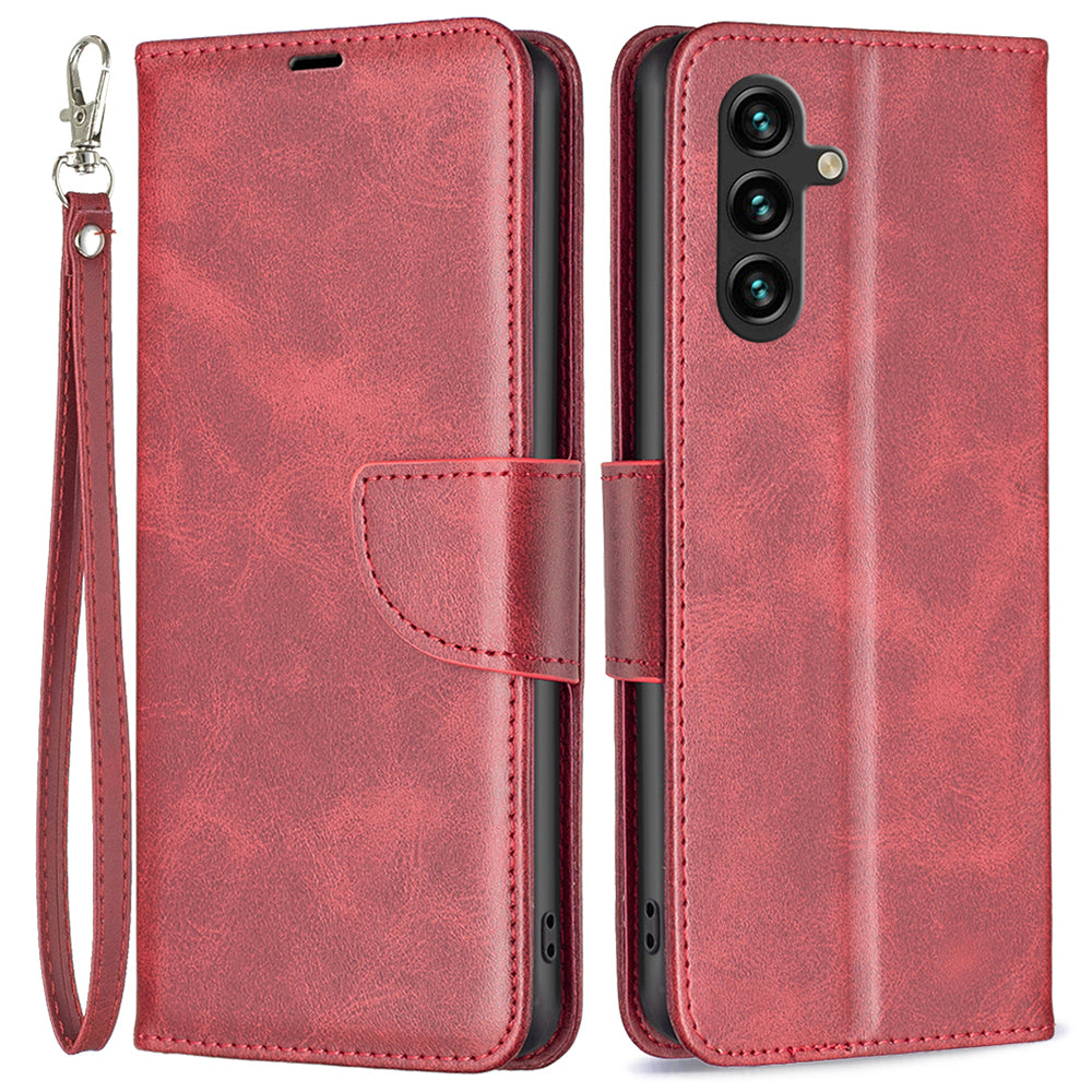 For Samsung Galaxy A15 4G Case Stand Wallet Textured PU Leather Cell Phone Cover