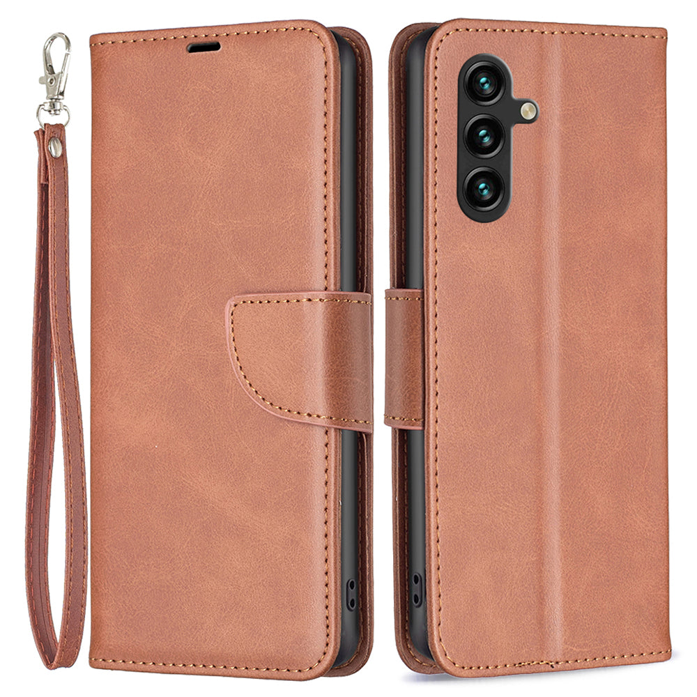 For Samsung Galaxy A15 4G Case Stand Wallet Textured PU Leather Cell Phone Cover