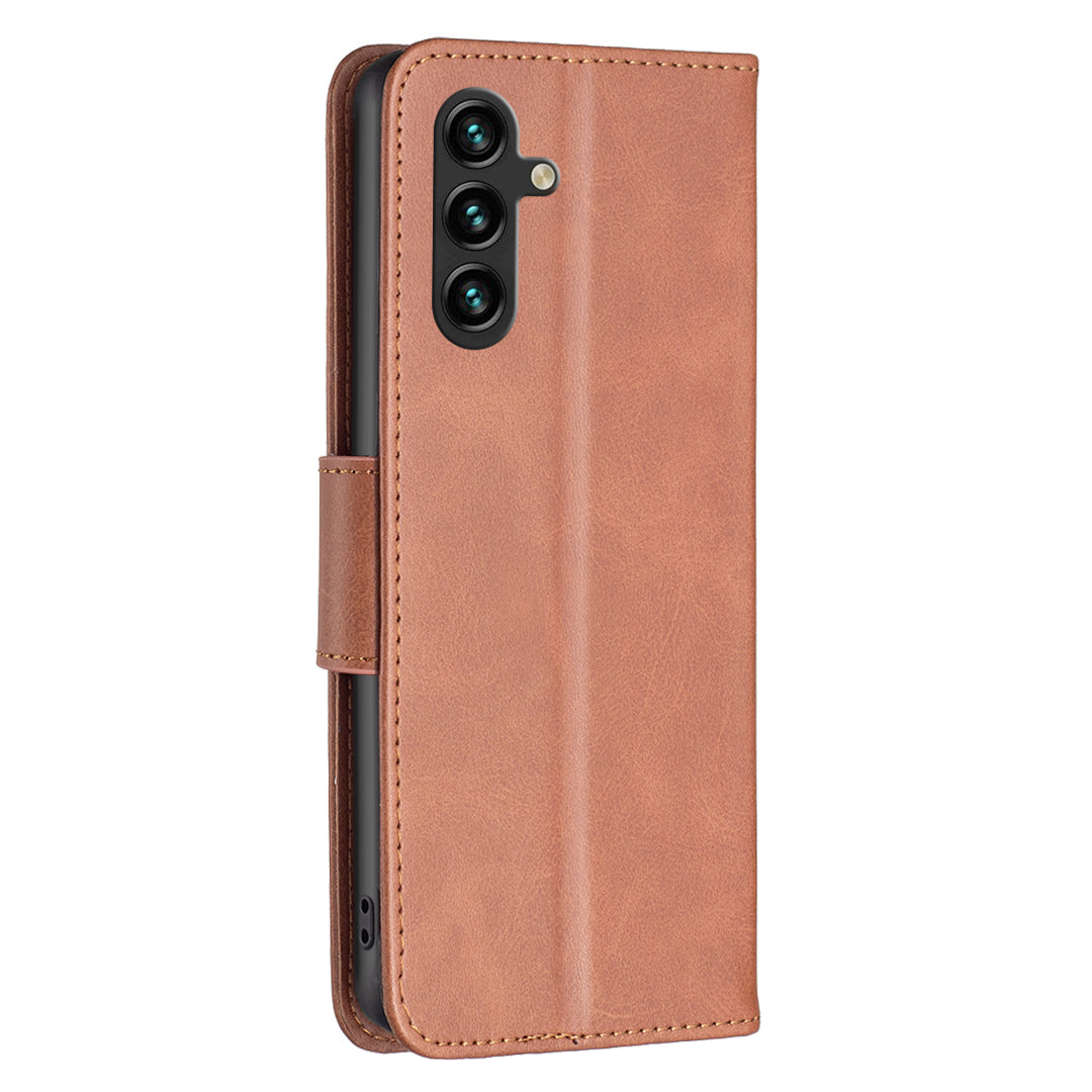 For Samsung Galaxy A15 4G Case Stand Wallet Textured PU Leather Cell Phone Cover