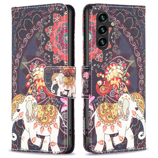 For Samsung Galaxy A15 4G Case Wallet PU Leather Pattern Printing Phone Cover