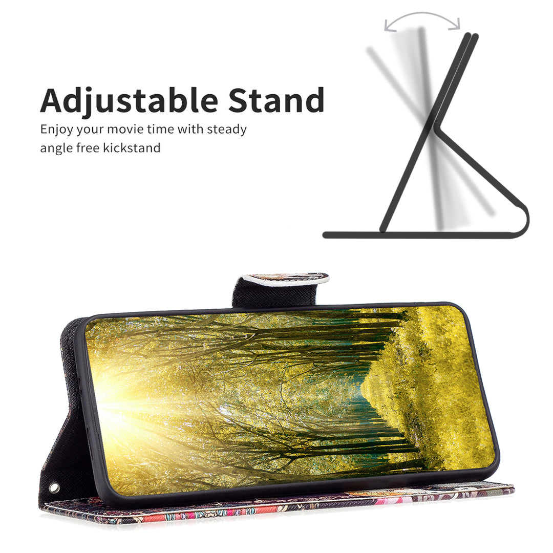 For Samsung Galaxy A15 4G Case Wallet PU Leather Pattern Printing Phone Cover