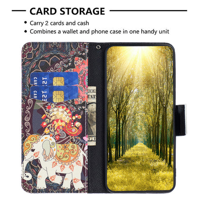 For Samsung Galaxy A15 4G Case Wallet PU Leather Pattern Printing Phone Cover