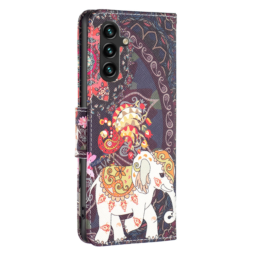 For Samsung Galaxy A15 4G Case Wallet PU Leather Pattern Printing Phone Cover