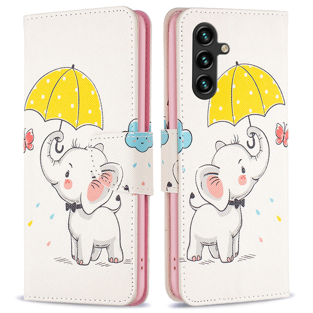 For Samsung Galaxy A15 4G Case Wallet PU Leather Pattern Printing Phone Cover