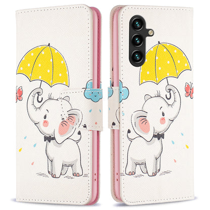 For Samsung Galaxy A15 4G Case Wallet PU Leather Pattern Printing Phone Cover