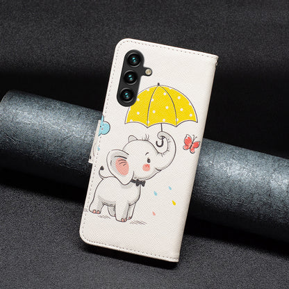 For Samsung Galaxy A15 4G Case Wallet PU Leather Pattern Printing Phone Cover