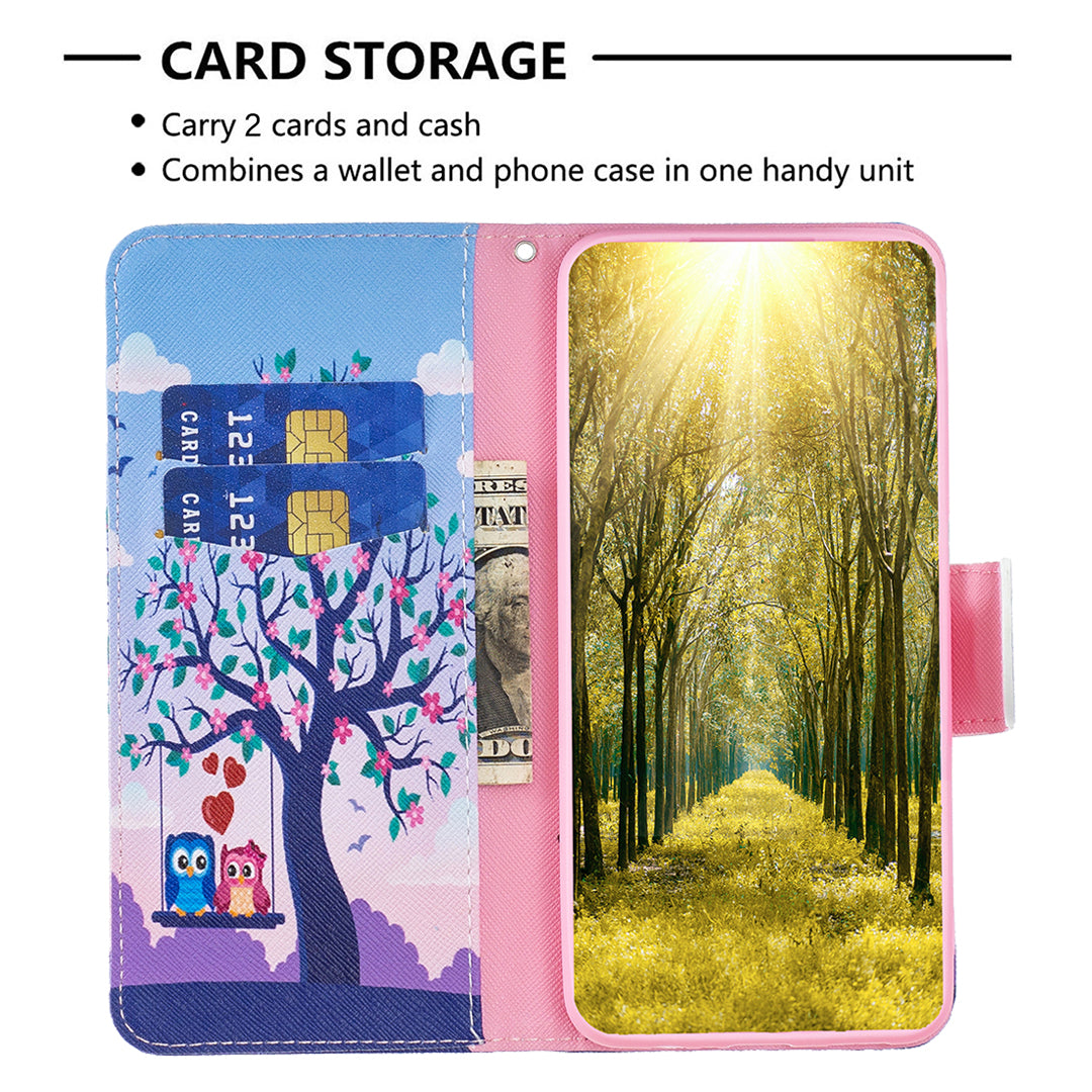 For Samsung Galaxy A15 4G Case Wallet PU Leather Pattern Printing Phone Cover