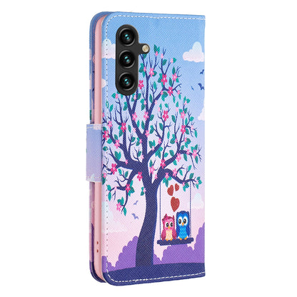 For Samsung Galaxy A15 4G Case Wallet PU Leather Pattern Printing Phone Cover