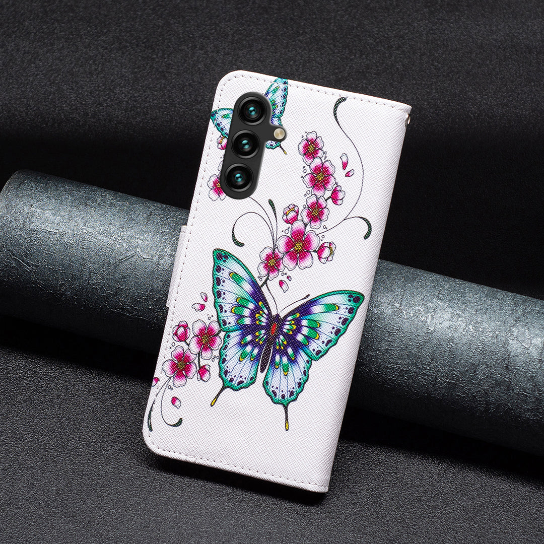 For Samsung Galaxy A15 4G Case Wallet PU Leather Pattern Printing Phone Cover