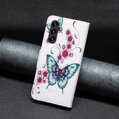 For Samsung Galaxy A15 4G Case Wallet PU Leather Pattern Printing Phone Cover