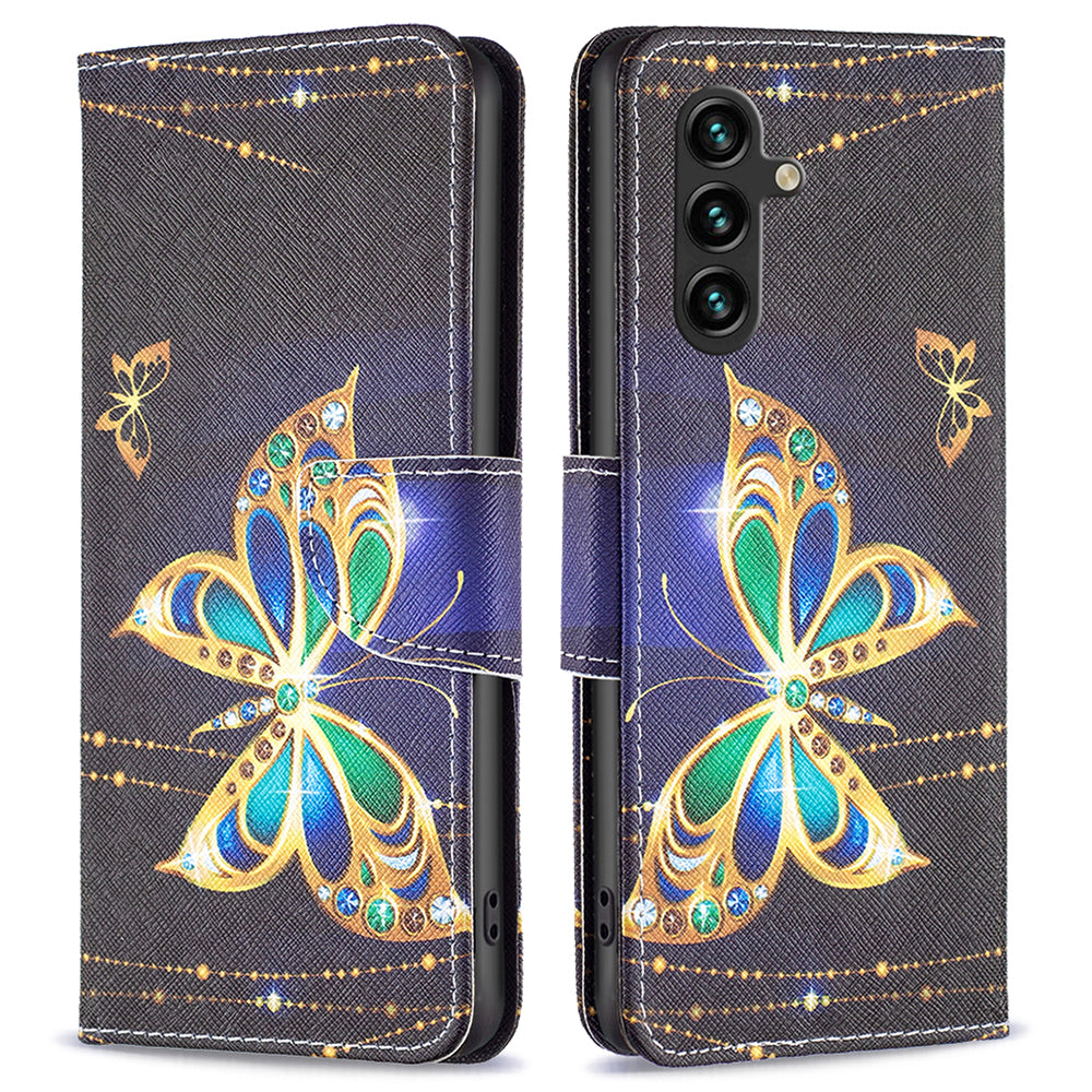 For Samsung Galaxy A15 4G Case Wallet PU Leather Pattern Printing Phone Cover