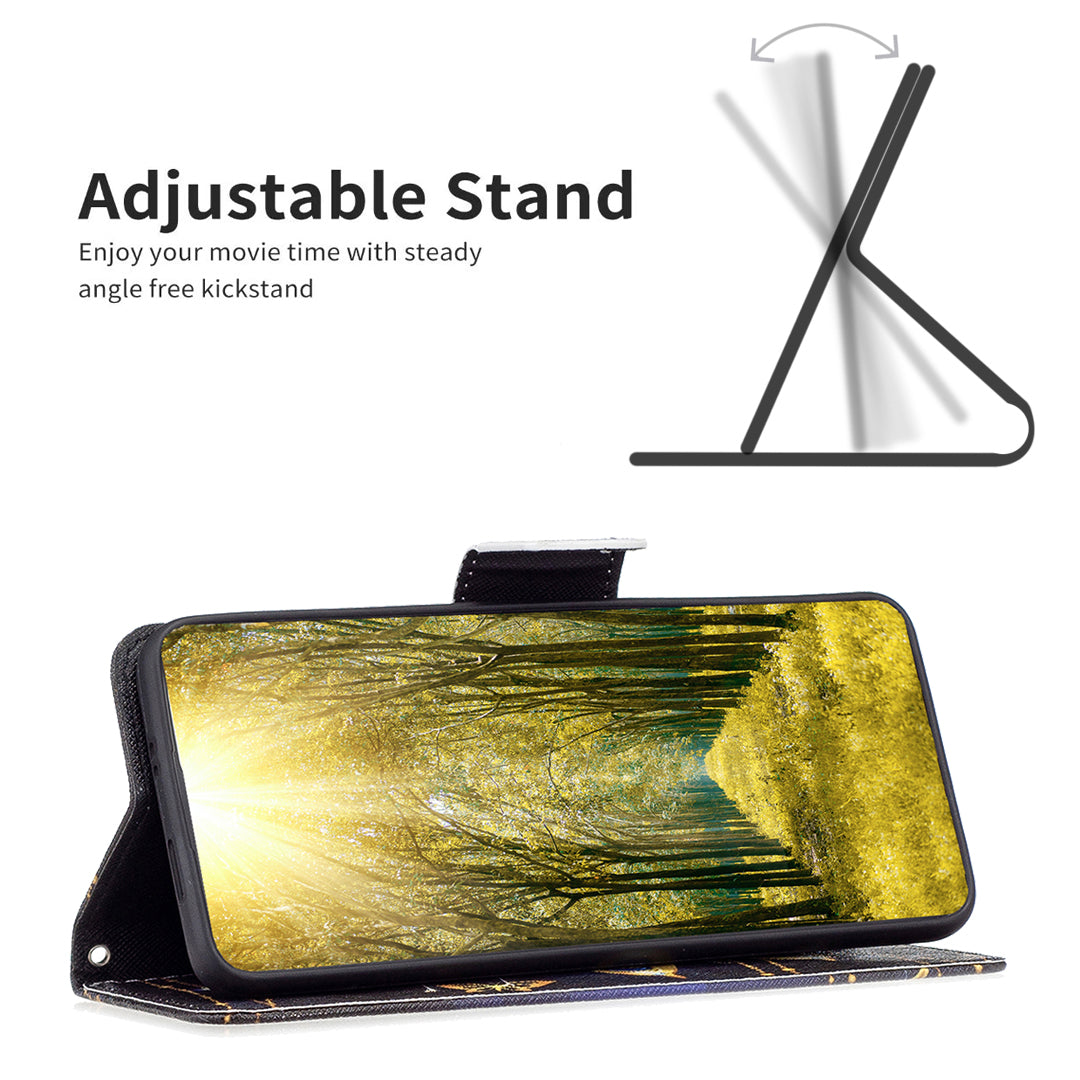 For Samsung Galaxy A15 4G Case Wallet PU Leather Pattern Printing Phone Cover