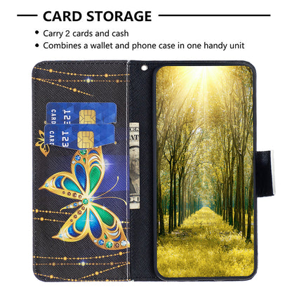 For Samsung Galaxy A15 4G Case Wallet PU Leather Pattern Printing Phone Cover
