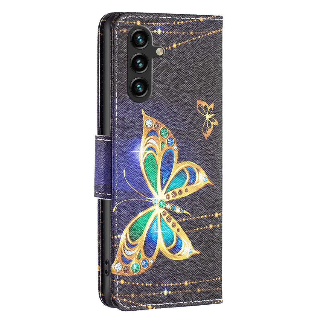 For Samsung Galaxy A15 4G Case Wallet PU Leather Pattern Printing Phone Cover