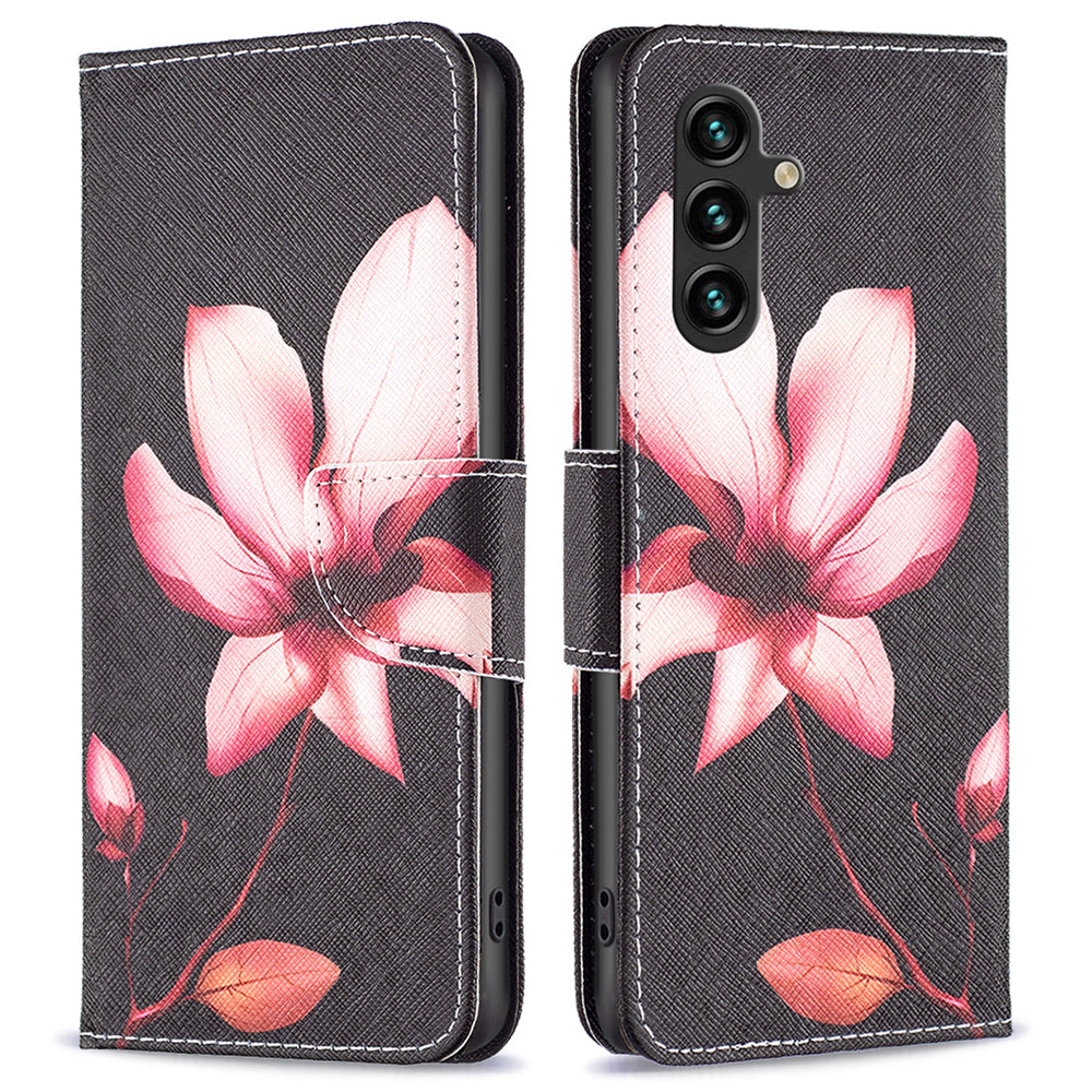 For Samsung Galaxy A15 4G Case Wallet PU Leather Pattern Printing Phone Cover