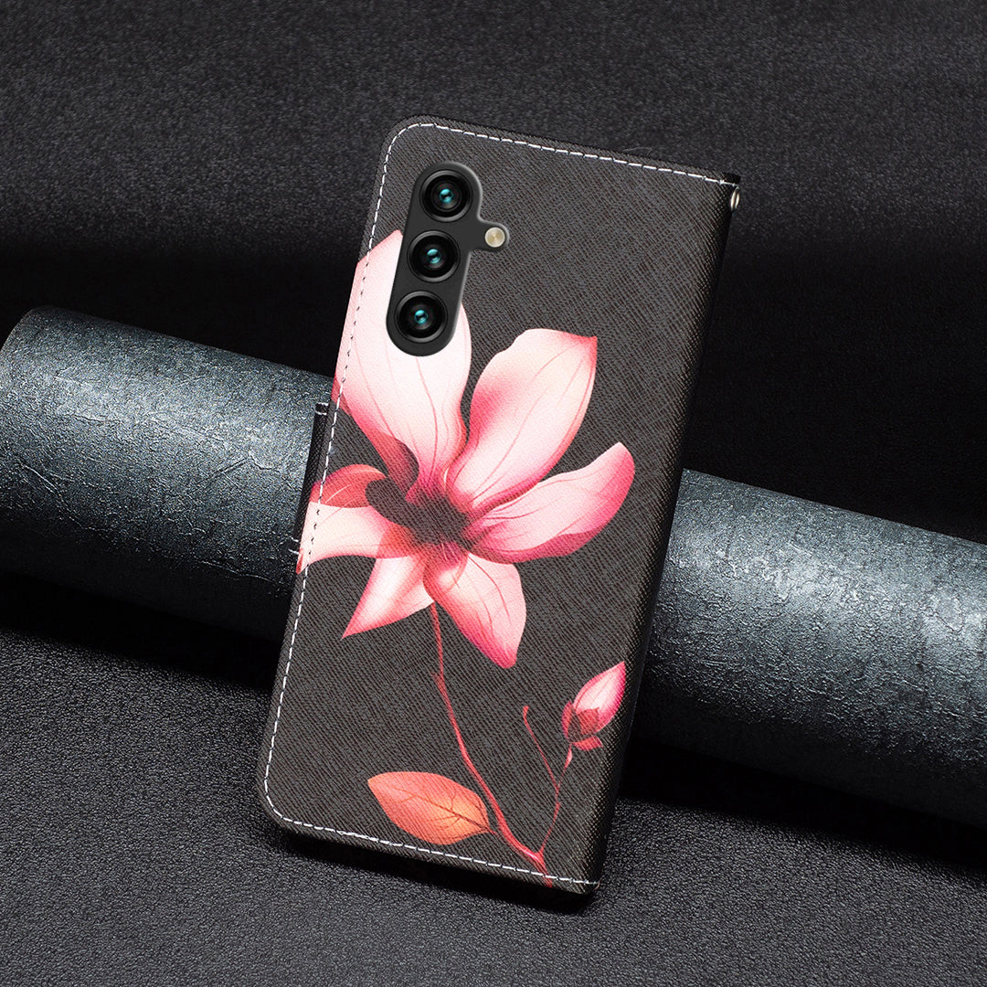 For Samsung Galaxy A15 4G Case Wallet PU Leather Pattern Printing Phone Cover