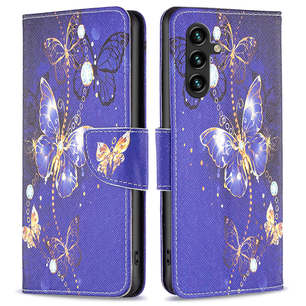 For Samsung Galaxy A15 4G Case Wallet PU Leather Pattern Printing Phone Cover