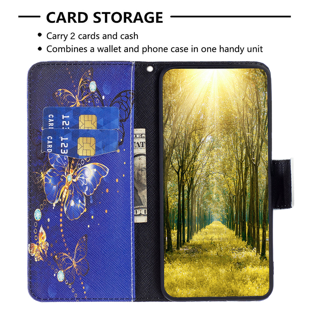 For Samsung Galaxy A15 4G Case Wallet PU Leather Pattern Printing Phone Cover
