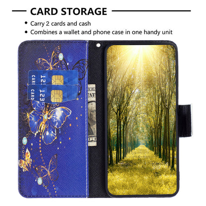 For Samsung Galaxy A15 4G Case Wallet PU Leather Pattern Printing Phone Cover