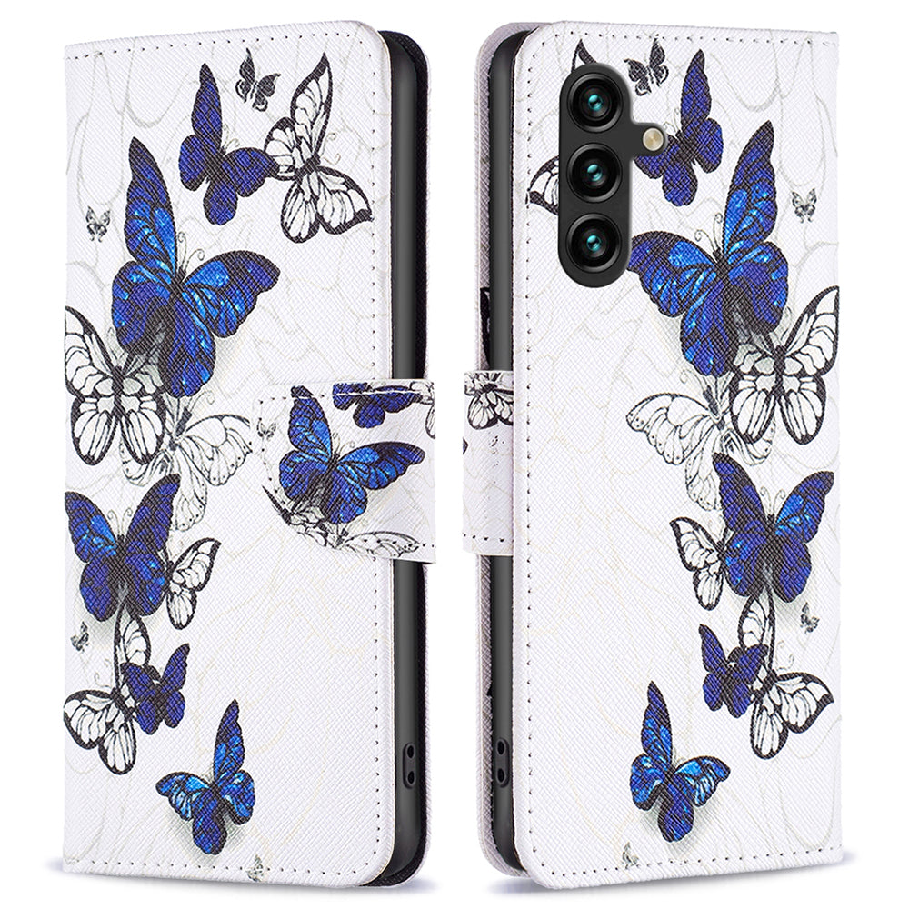For Samsung Galaxy A15 4G Case Wallet PU Leather Pattern Printing Phone Cover