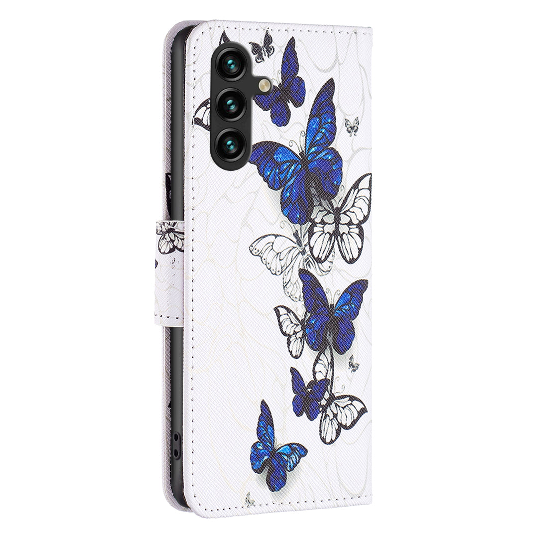 For Samsung Galaxy A15 4G Case Wallet PU Leather Pattern Printing Phone Cover