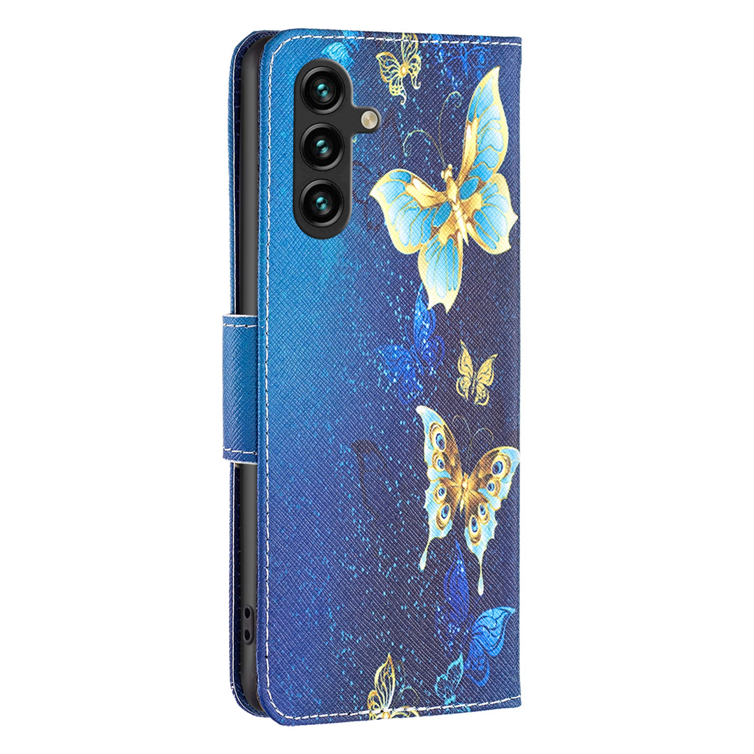 For Samsung Galaxy A15 4G Case Wallet PU Leather Pattern Printing Phone Cover